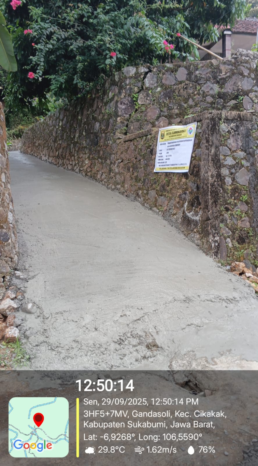 REALISASI ANGGARAN PEMBANGUNAN RABAT BETON JL GANG RW 5 CITESPONG