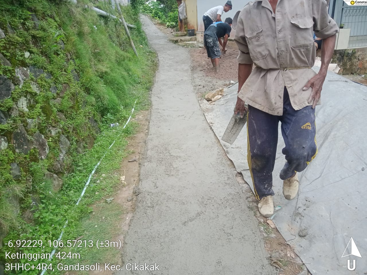 REALISASI RABA BETON KP. PASIR BARU RT 2/2